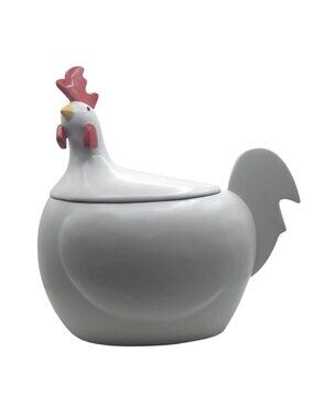 Department 56 Rooster Cookie Jar Chicken Storage Container Ceramic Farmhouse